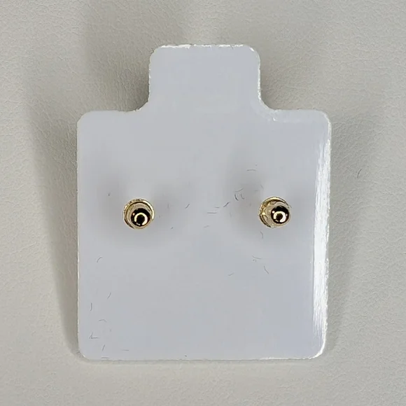 14K Gold Moissanite Earrings - Picture 3 of 4